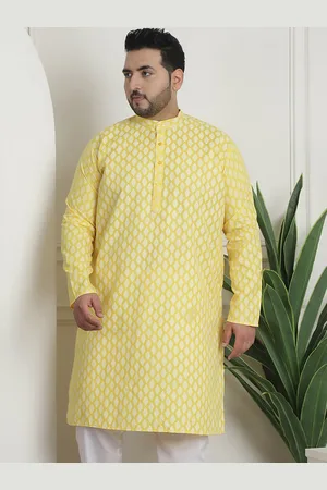 Ethnic Motifs Printed Band Collar Straight Kurta