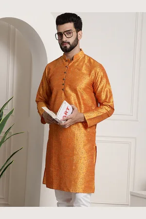 Floral Printed Mandarin Collar Long sleeves Straight Kurta