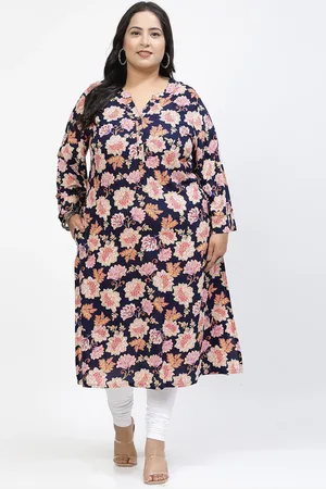 Women Geometric Printed Flared Sleeves Sequinned Kurta